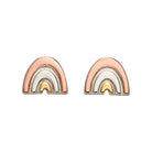 Little Star Sterling Silver Gold Plated Karly Rainbow Childs Stud Earrings LSE0342