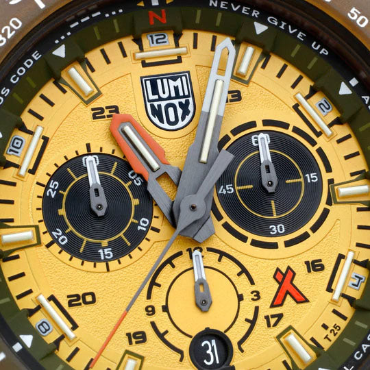 Luminox Bear Grylls Master #TIDE 3740 Series Yellow Black XB.3745.ECO Image 7