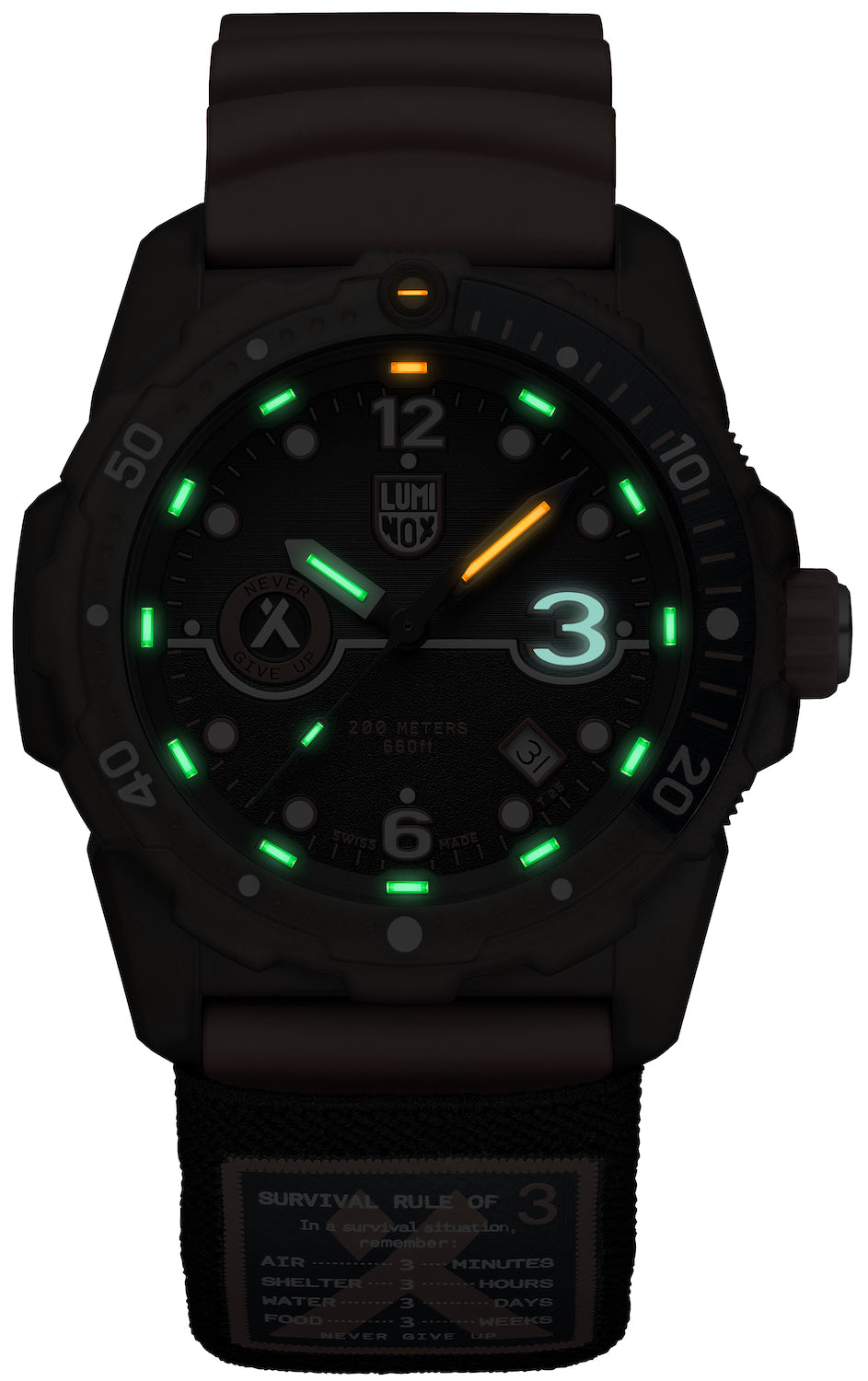 Luminox Bear Grylls Survival Rule Of 3 ECO 3720 Series Watch XB.3729.ECO Image 2