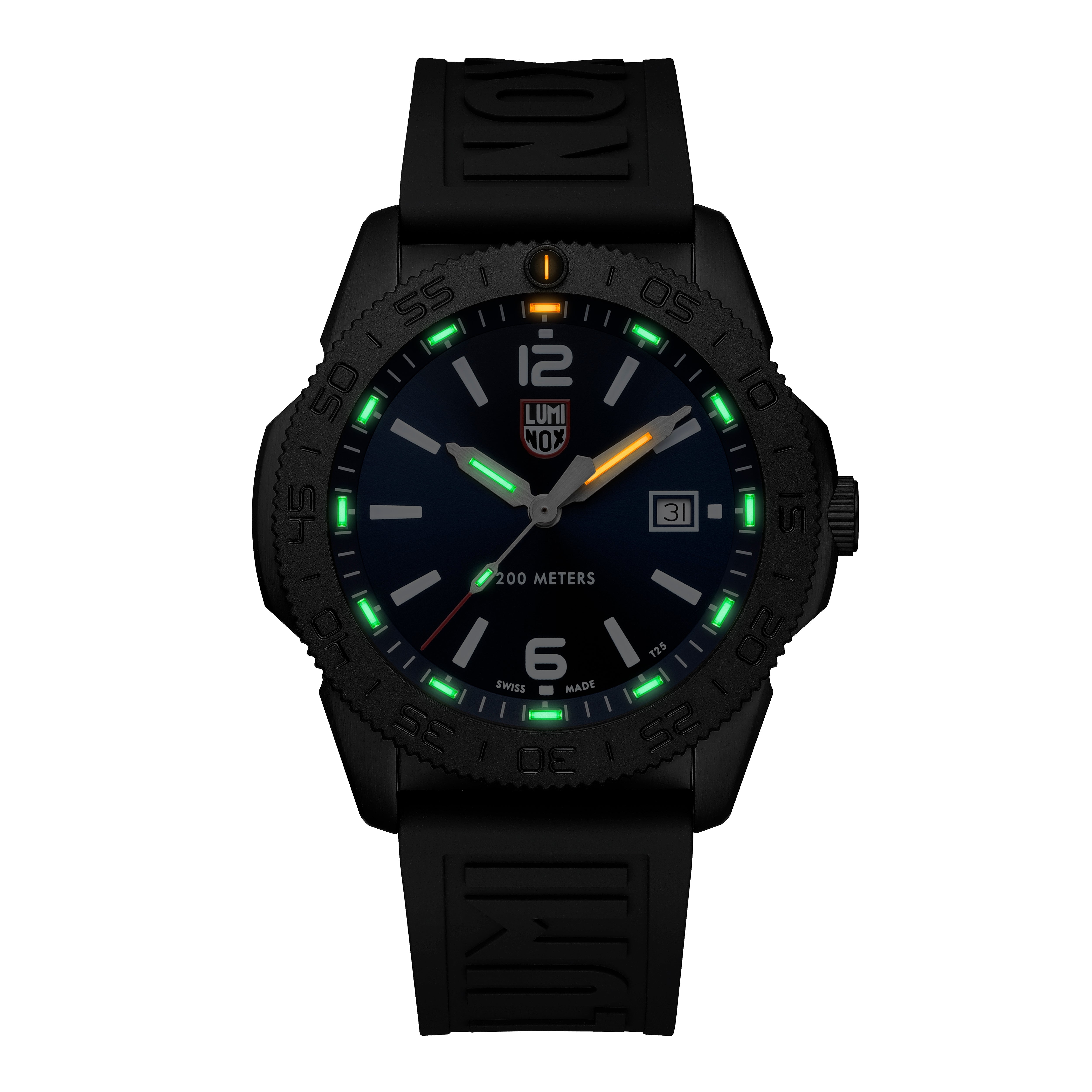 Luminox Pacific Diver Black Steel Blue 3120 Series Watch XS.3123.B Image 7