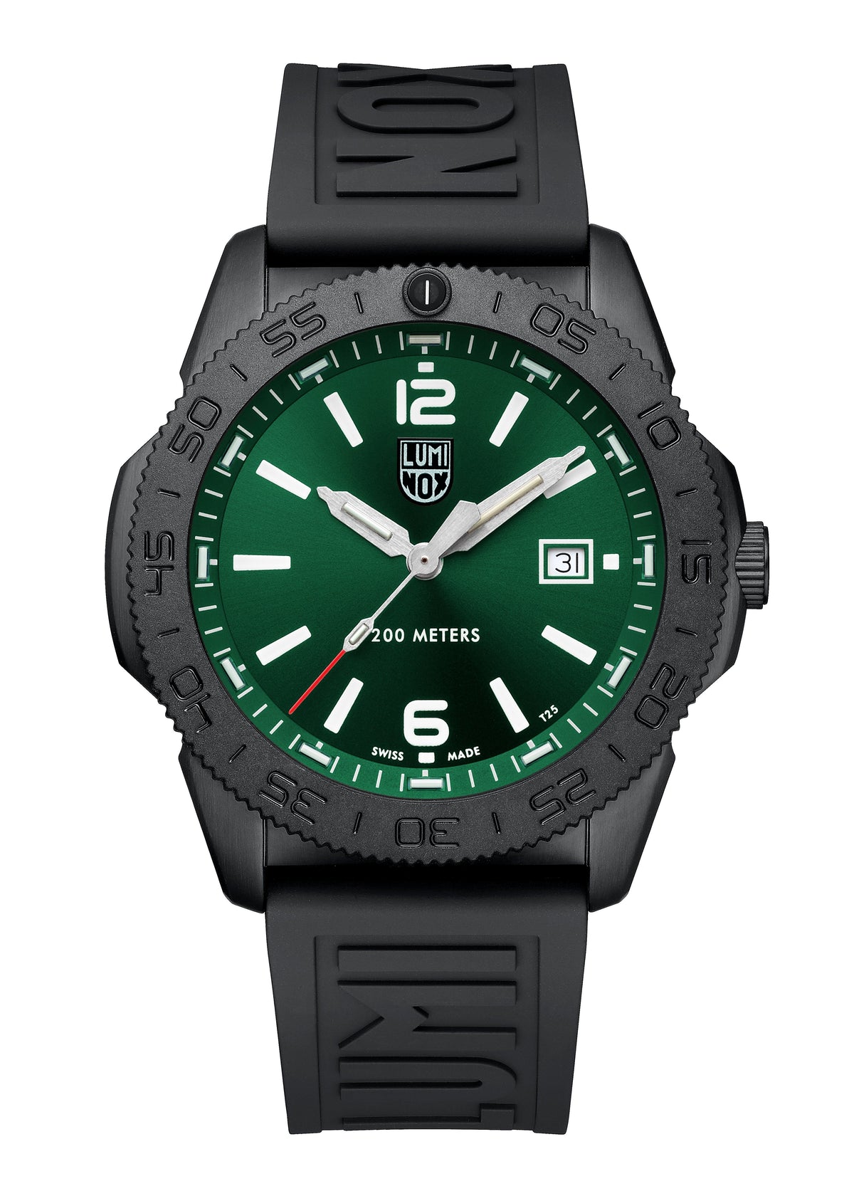 Luminox Pacific Diver Black Steel Green  3120 Series Watch XS.3137.B Image 1