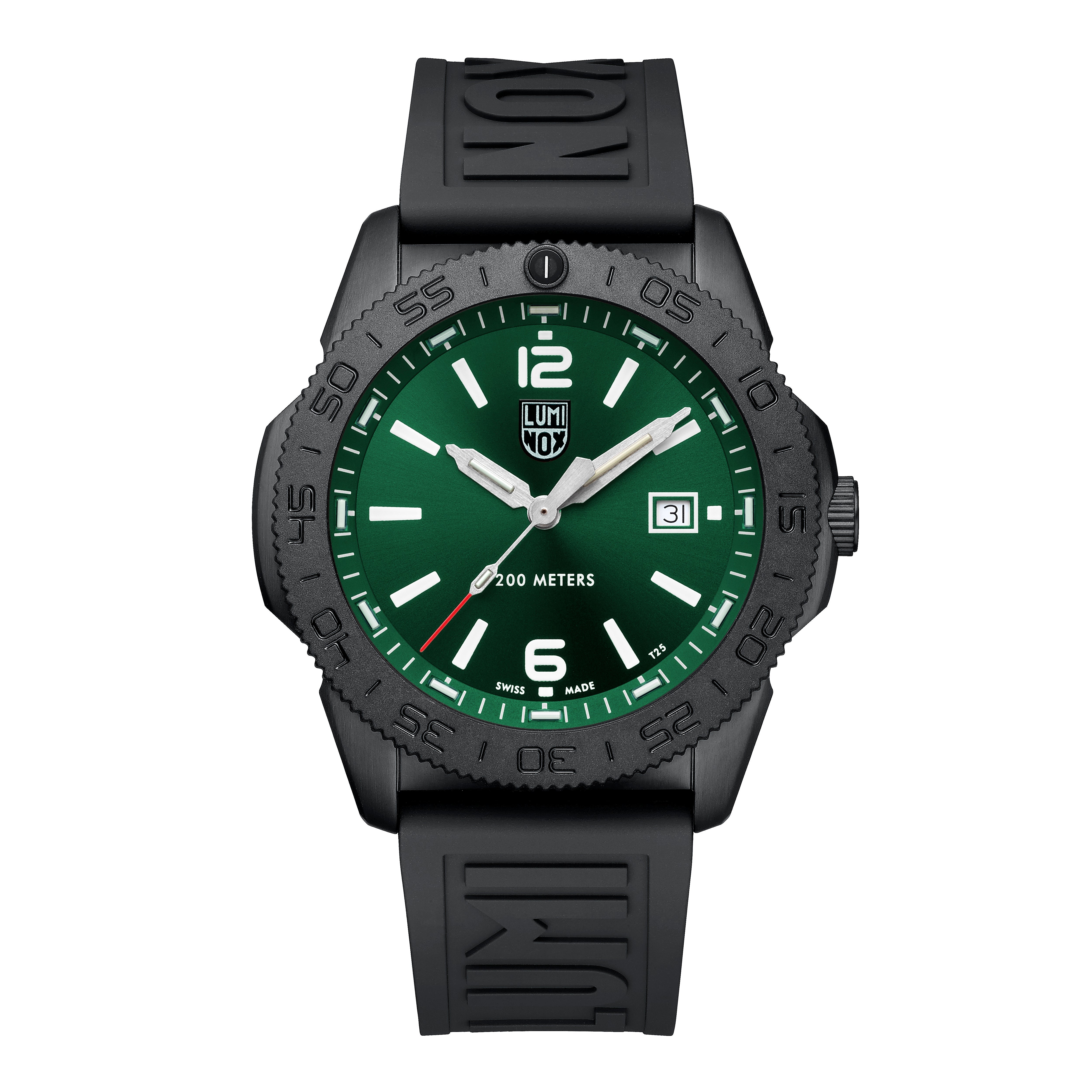 Luminox Pacific Diver Black Steel Green  3120 Series Watch XS.3137.B Image 1