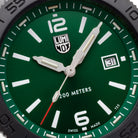 Luminox Pacific Diver Black Steel Green  3120 Series Watch XS.3137.B Image 6