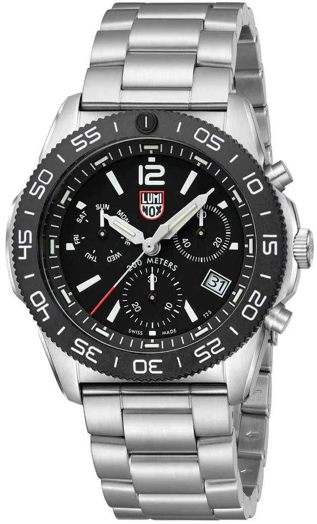 Luminox Sea Pacific Diver Chronograph 3140 Black Black Watch XS.3142 Image 3