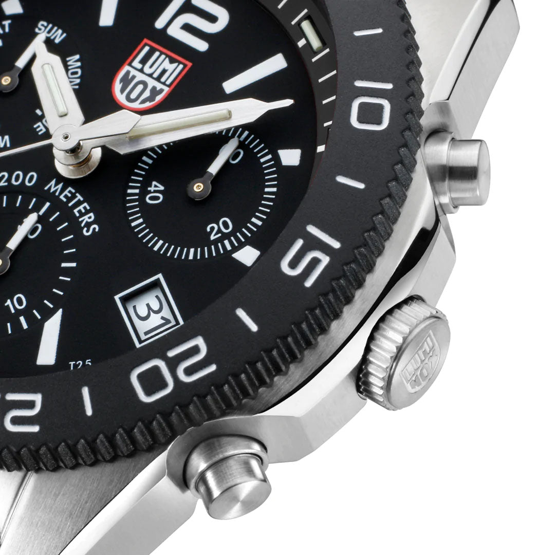 Luminox Sea Pacific Diver Chronograph 3140 Black Black Watch XS.3142 Image 8
