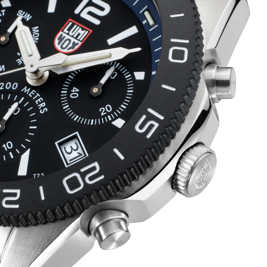 Luminox Sea Pacific Diver Chronograph 3140 Black Blue Watch LUM-463 Image 5