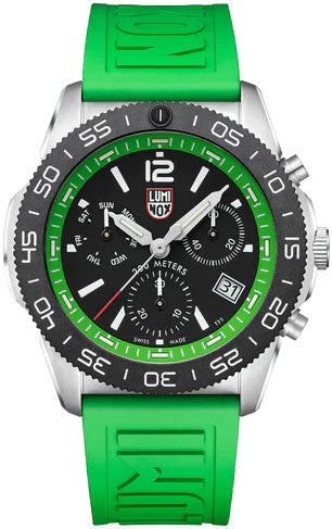 Luminox Sea Pacific Diver Chronograph 3140 Black Green Watch XS.3157.NF Image 1