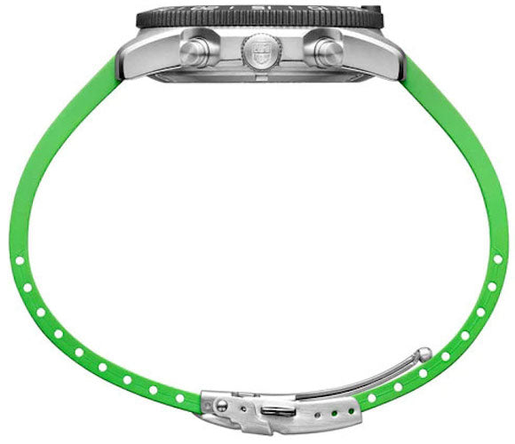 Luminox Sea Pacific Diver Chronograph 3140 Black Green Watch XS.3157.NF Image 8