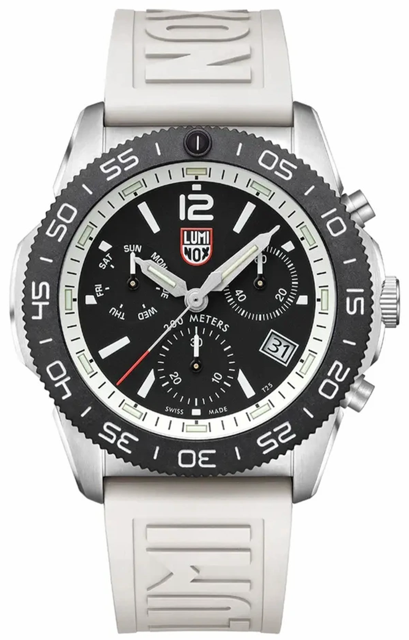 Luminox Sea Pacific Diver Chronograph 3140 Black White Watch XS.3141 Image 1