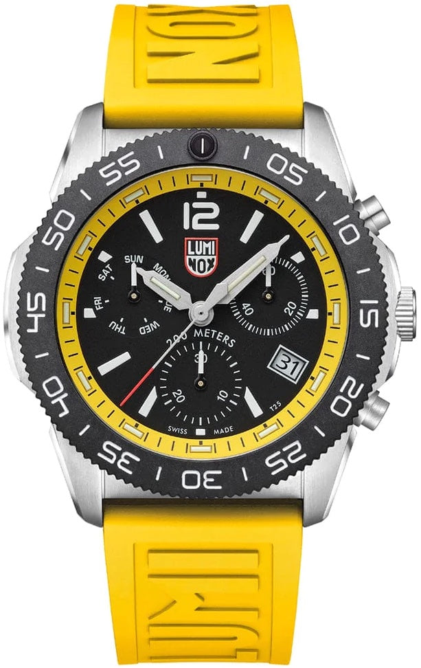 Luminox Sea Pacific Diver Chronograph 3140 Black Yellow Watch XS.3145 Image 1