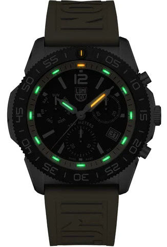 Luminox Sea Pacific Diver Chronograph 3140 Black Yellow Watch XS.3145 Image 2