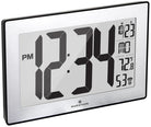 Marathon Clock Atomic Self Setting Self Adjusting Wall With Stand & 8 timezones Black CL030068-BK-SS-EU1 Image 1