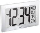 Marathon Clock Atomic Self Setting Self Adjusting Wall With Stand & 8 timezones White CL030068-WH-SS-EU1 Image 1