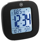 Marathon Clock Compact Alarm Temperature & Date Black CL030058-BK-00-NA Image 1