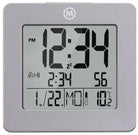Marathon Clock Digital Desktop Day Date Temperature Alarm & Backlight Graphite Grey CL030050-GG-00-NA Image 1