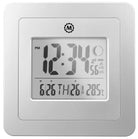 Marathon Clock Digital Wall Day Date Temperature Alarm & Moon Phase Graphite Grey CL030049-GG-00-NA Image 1