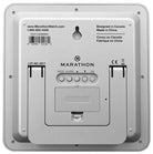 Marathon Clock Digital Wall Day Date Temperature Alarm & Moon Phase Graphite Grey CL030049-GG-00-NA Image 4