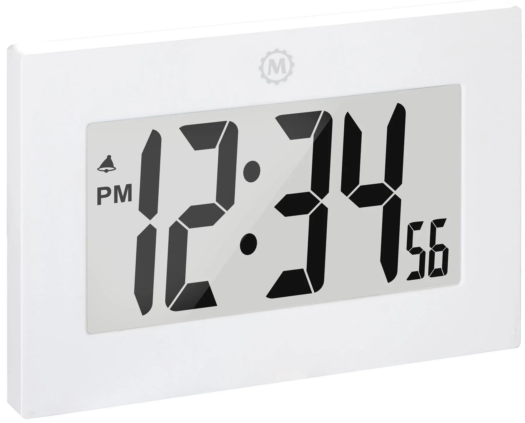 Marathon Clock Digital Wall Desk White Large CL030064-WH-00-NA Image 1