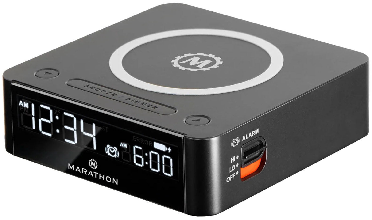 Marathon Clock Wireless Charging Qi Black CL030088-BK-00-EU1 Image 1