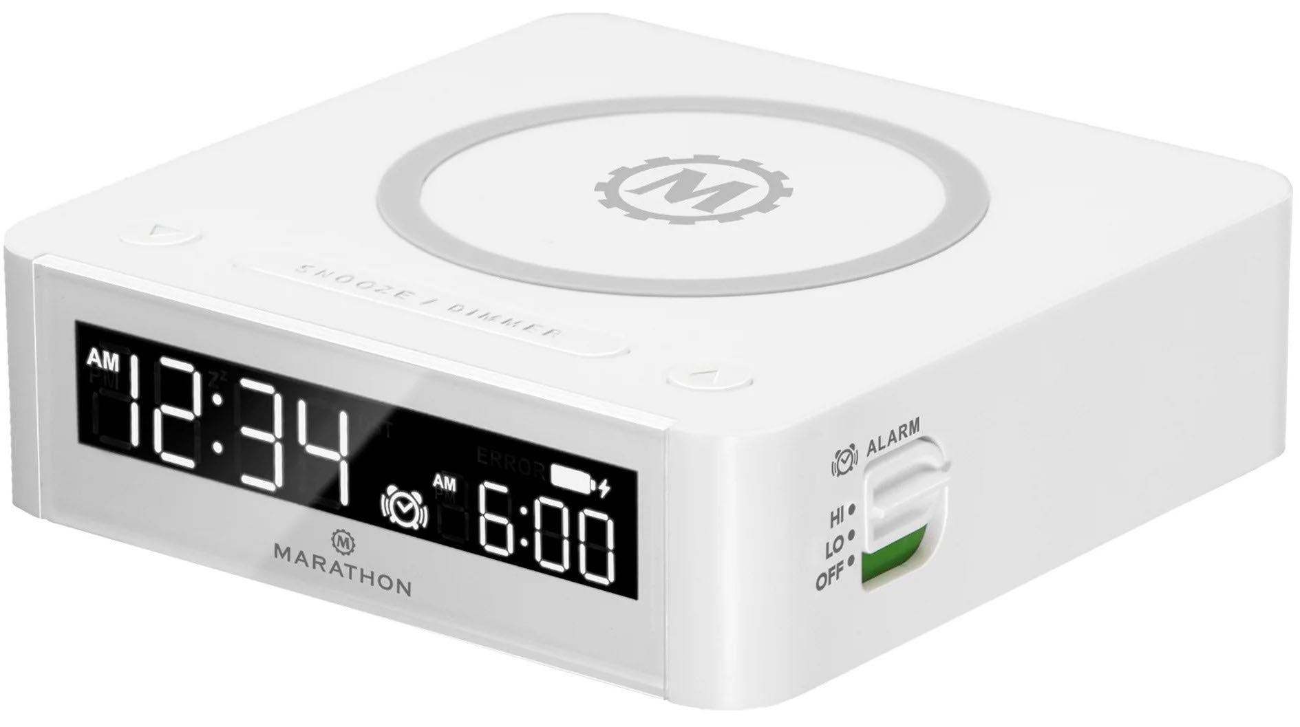 Marathon Clock Wireless Charging Qi White CL030088-WH-00-EU1 Image 1