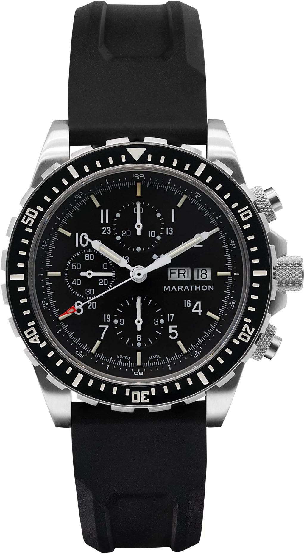 Marathon Dive Jumbo Diver Pilots Automatic Chronograph CSAR Watch WW194014SS-0130 Image 2