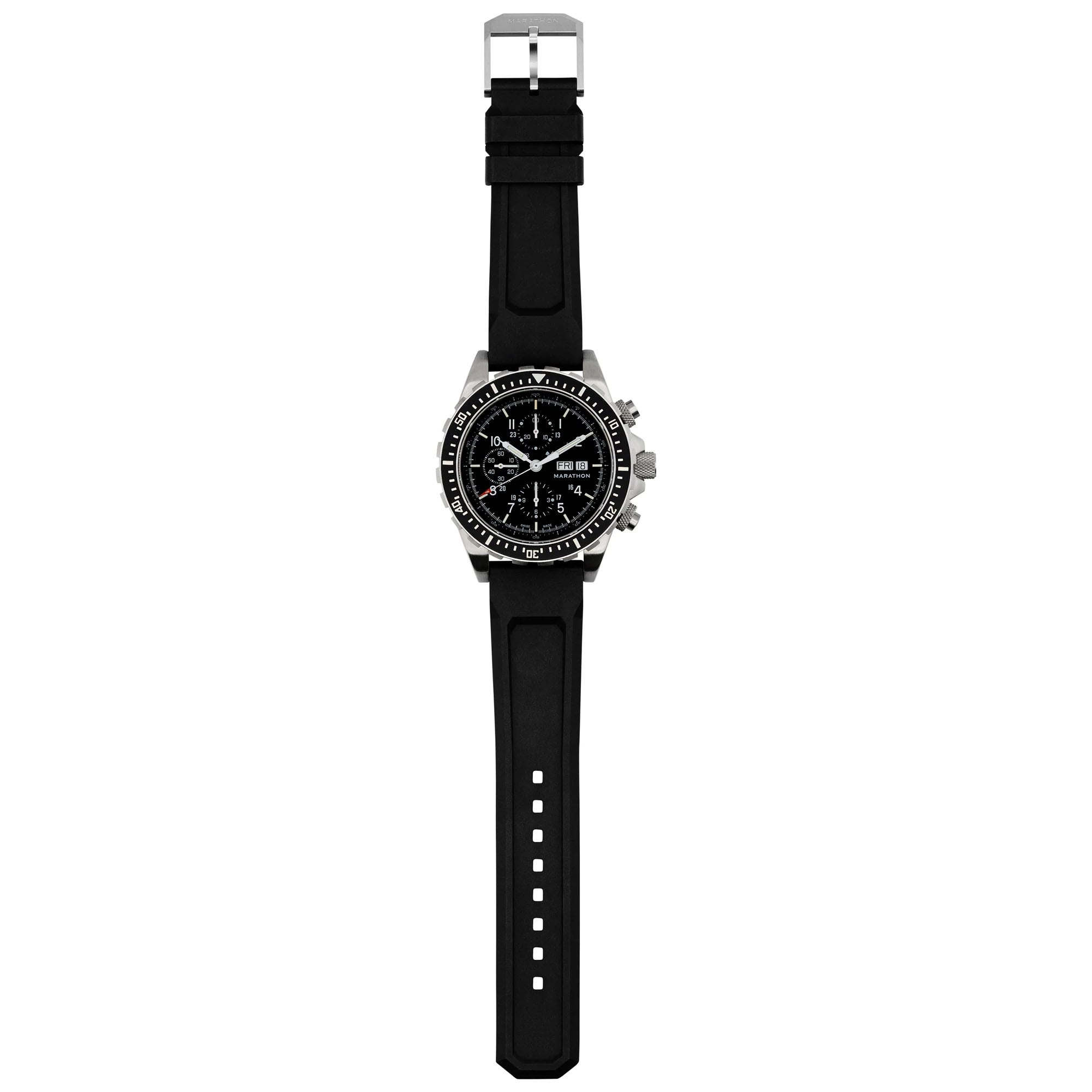 Marathon Dive Jumbo Diver Pilots Automatic Chronograph CSAR Watch WW194014SS-0130 Image 6