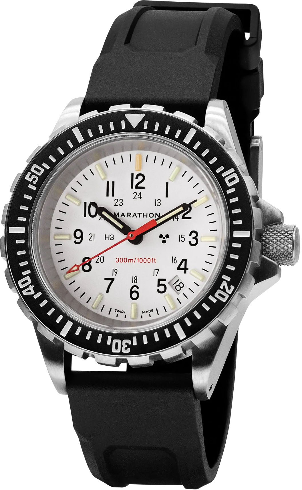 Marathon Dive Large Arctic Edition Divers Quartz TSAR Watch WW194007SS-0530 Image 1