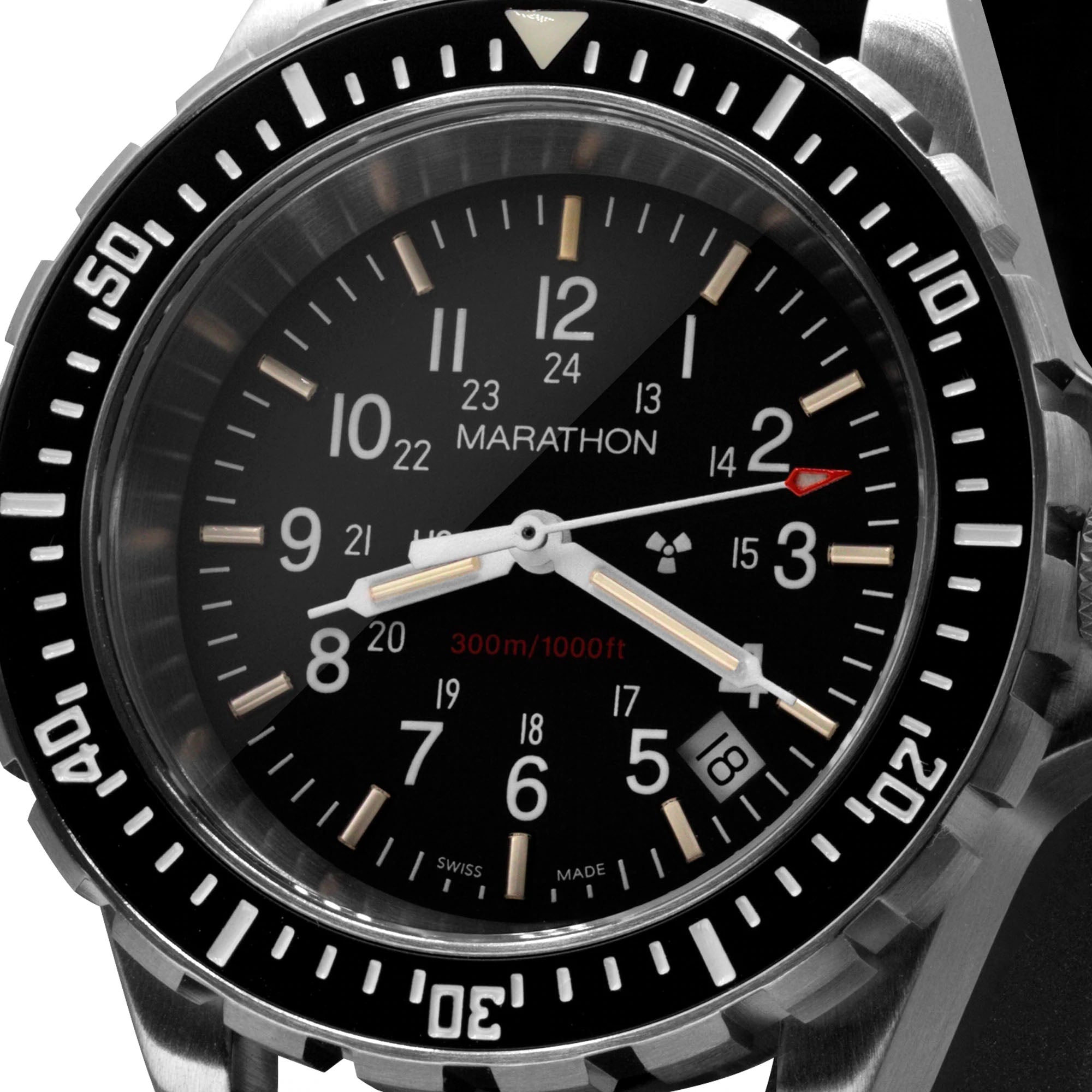 Marathon Dive Large Divers Quartz TSAR Watch WW194007SS-0130 Image 3