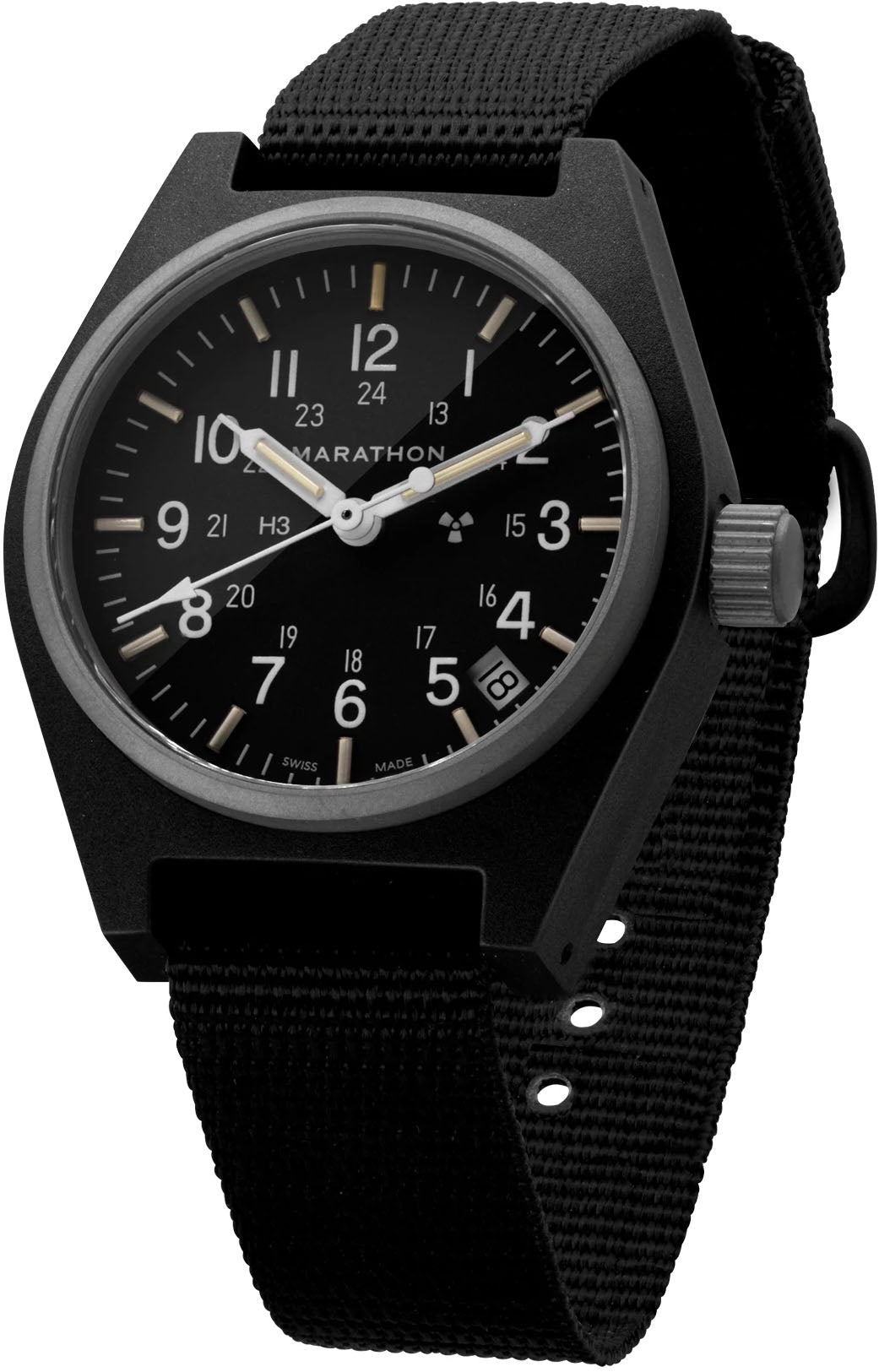 Marathon General Purpose Black Quartz With Date GPQ Watch WW194015BK-0101 Image 1