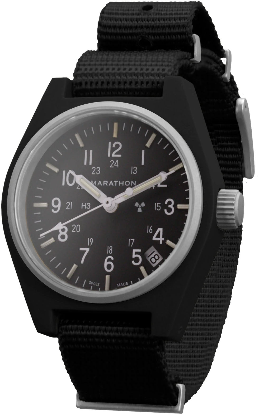 Marathon General Purpose Black Quartz With Date GPQ Watch WW194015BK-0101 Image 2