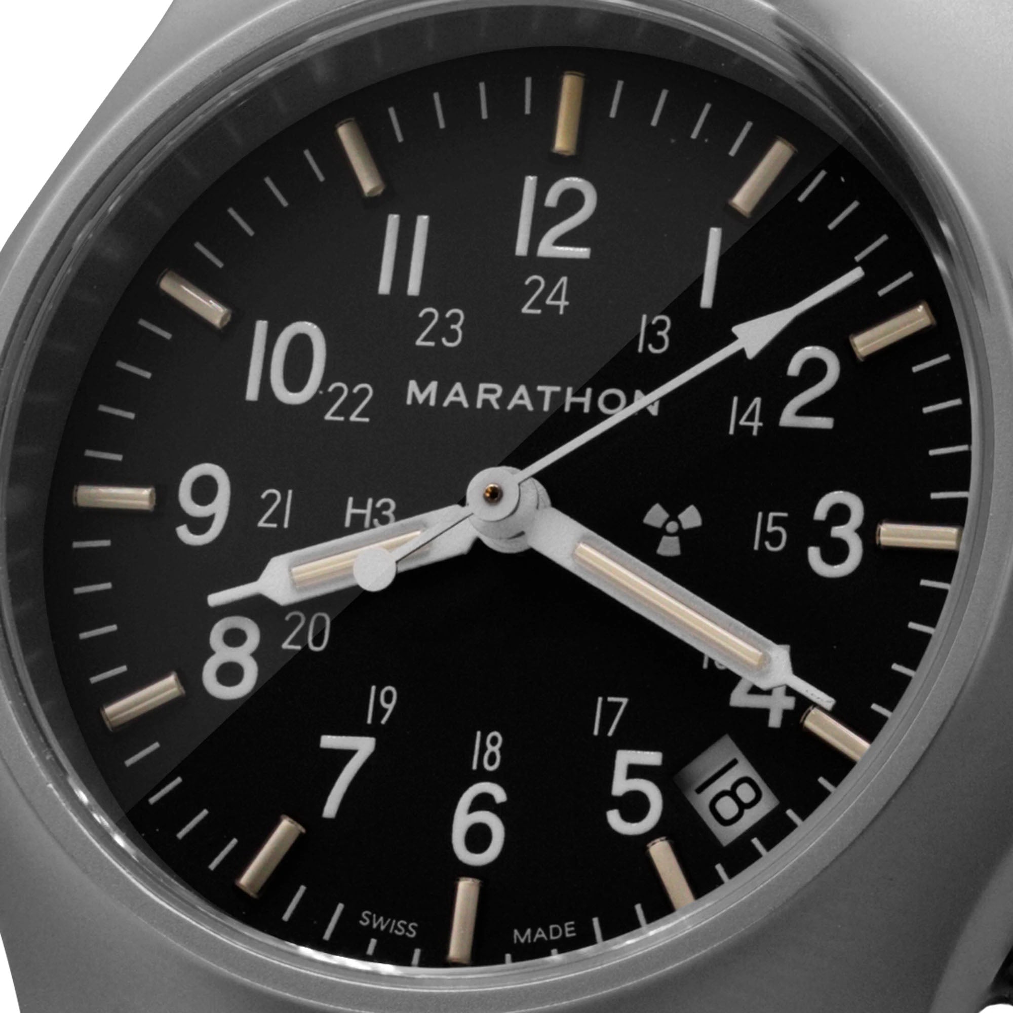 Marathon General Purpose Re-Issue GP Quartz With Date GPQ Watch WW194015SS-0101 Image 3