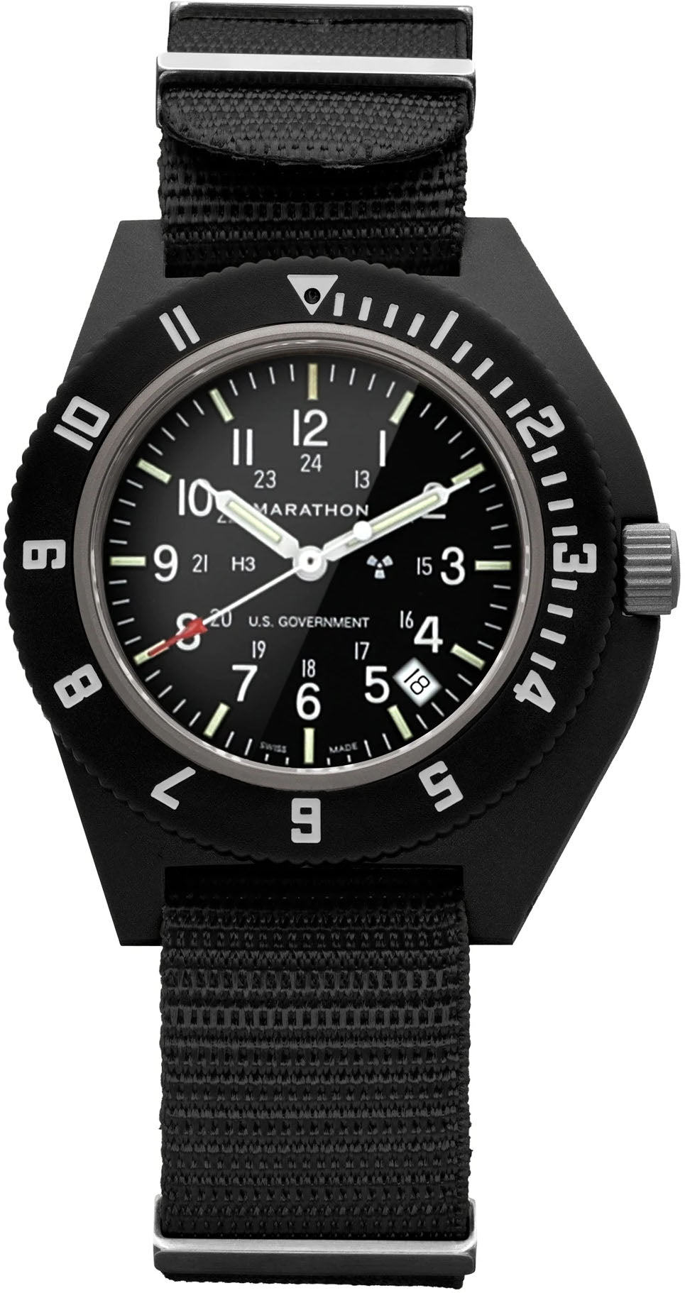 Marathon Navigator Black Pilots With Date Watch WW194013BK-0101 Image 2