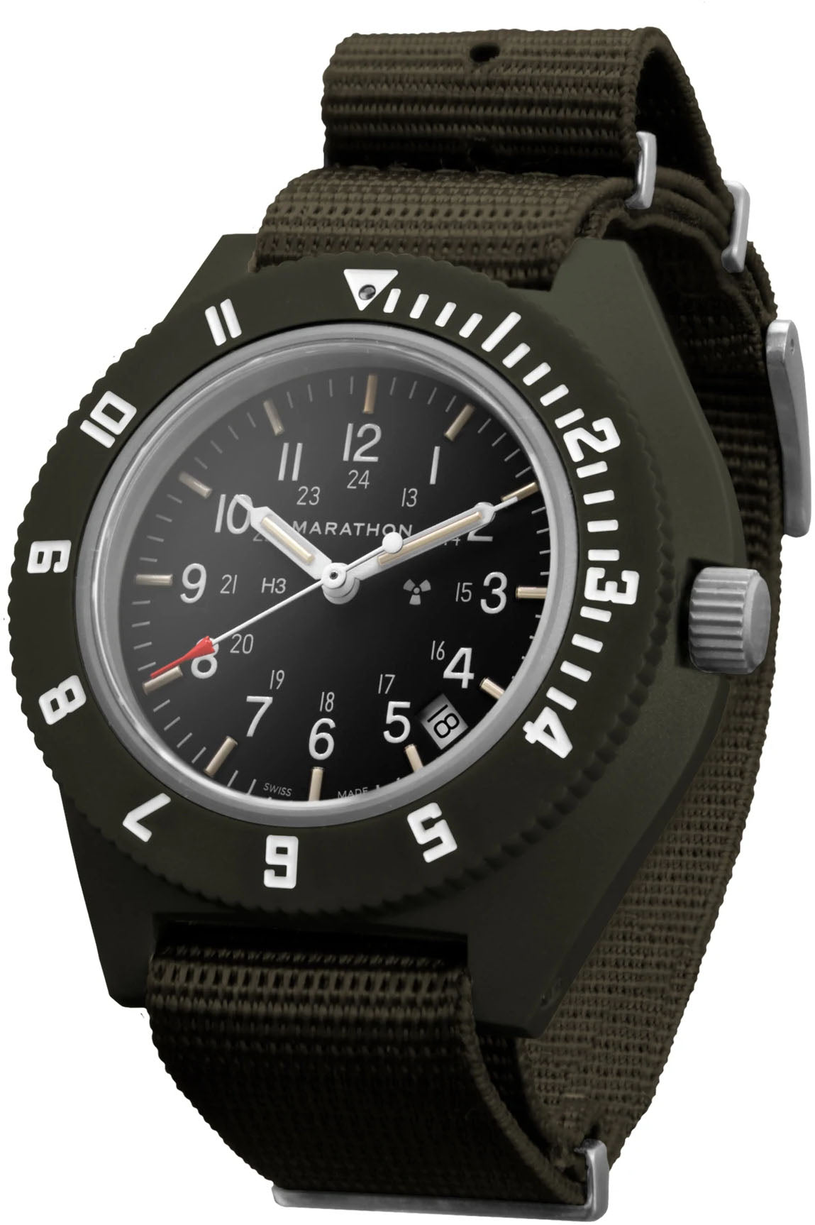 Marathon Navigator Sage Green Pilots With Date Watch WW194013SG-0102 Image 1