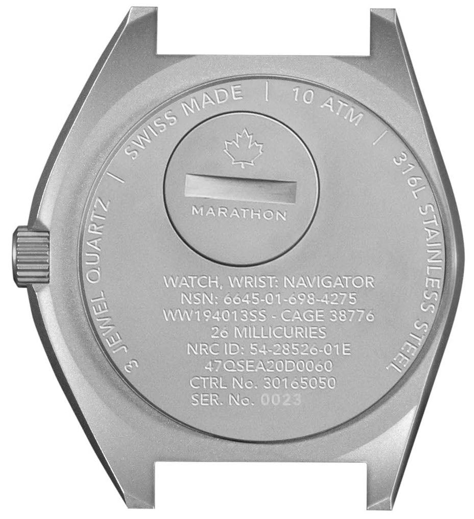 Marathon Steel Navigator Ballistic Nylon Watch SSNAV-D Ballistic Nylon Image 4