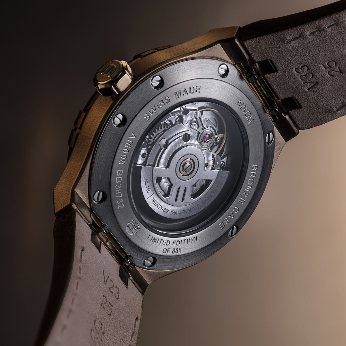 Maurice Lacroix Aikon Automatic Bronze Limited Edition Watch AI6008-BRZ01-730-3 Image 2