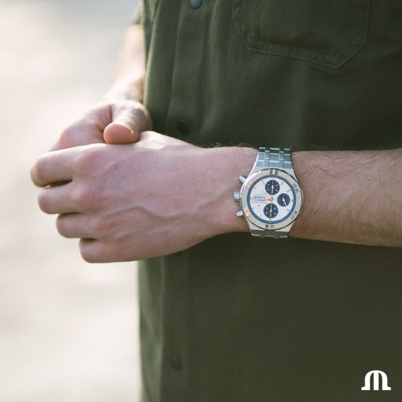Maurice Lacroix Aikon Automatic Chronograph Watch AI6038-SS002-131-1 Image 4