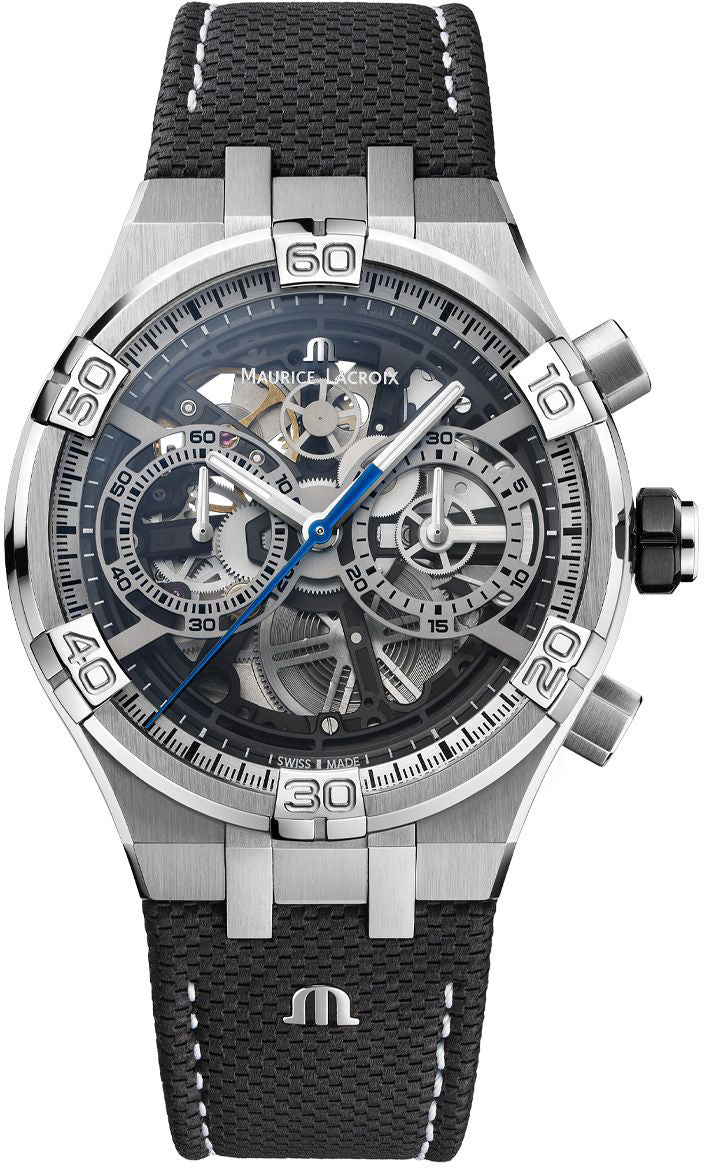 Maurice Lacroix Aikon Chronograph Skeleton Watch AI6098-SS001-090-1 Image 1