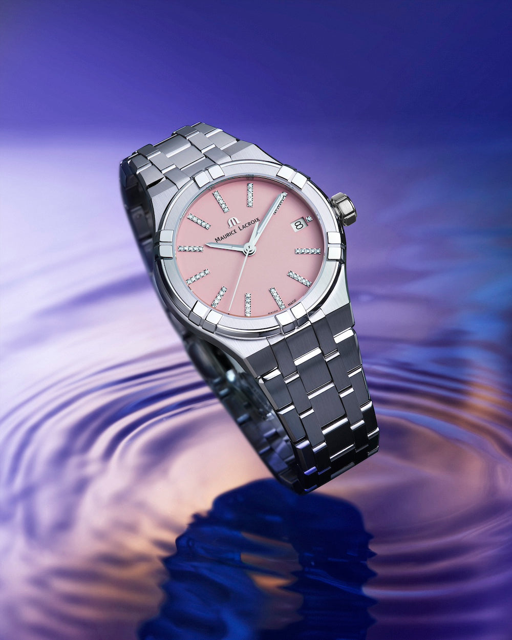 Maurice Lacroix Aikon Quartz 35mm Sunset Pink Watch AI1106-SS002-550-1 Image 2
