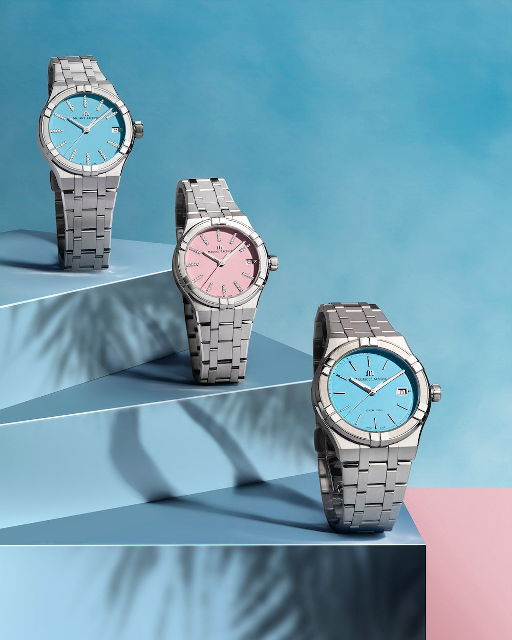 Maurice Lacroix Aikon Quartz 35mm Sunset Pink Watch AI1106-SS002-550-1 Image 4