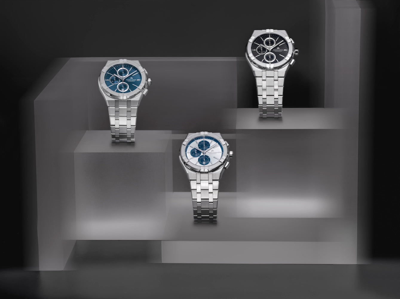 Maurice Lacroix Aikon Quartz Chronograph Watch AI1118-SS002-330-1 Image 9