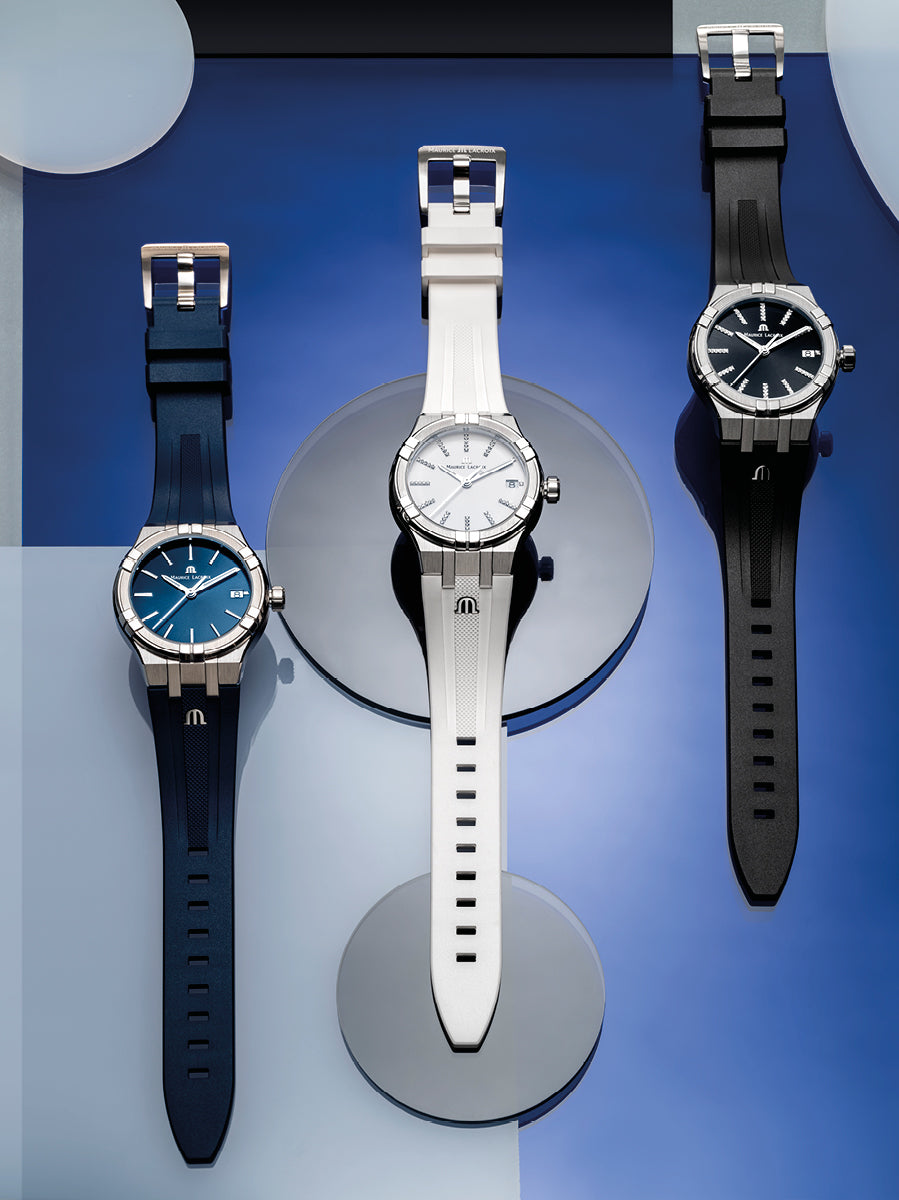 Maurice Lacroix Aikon Quartz Matt White Watch AI1106-SS000-150-7 Image 5