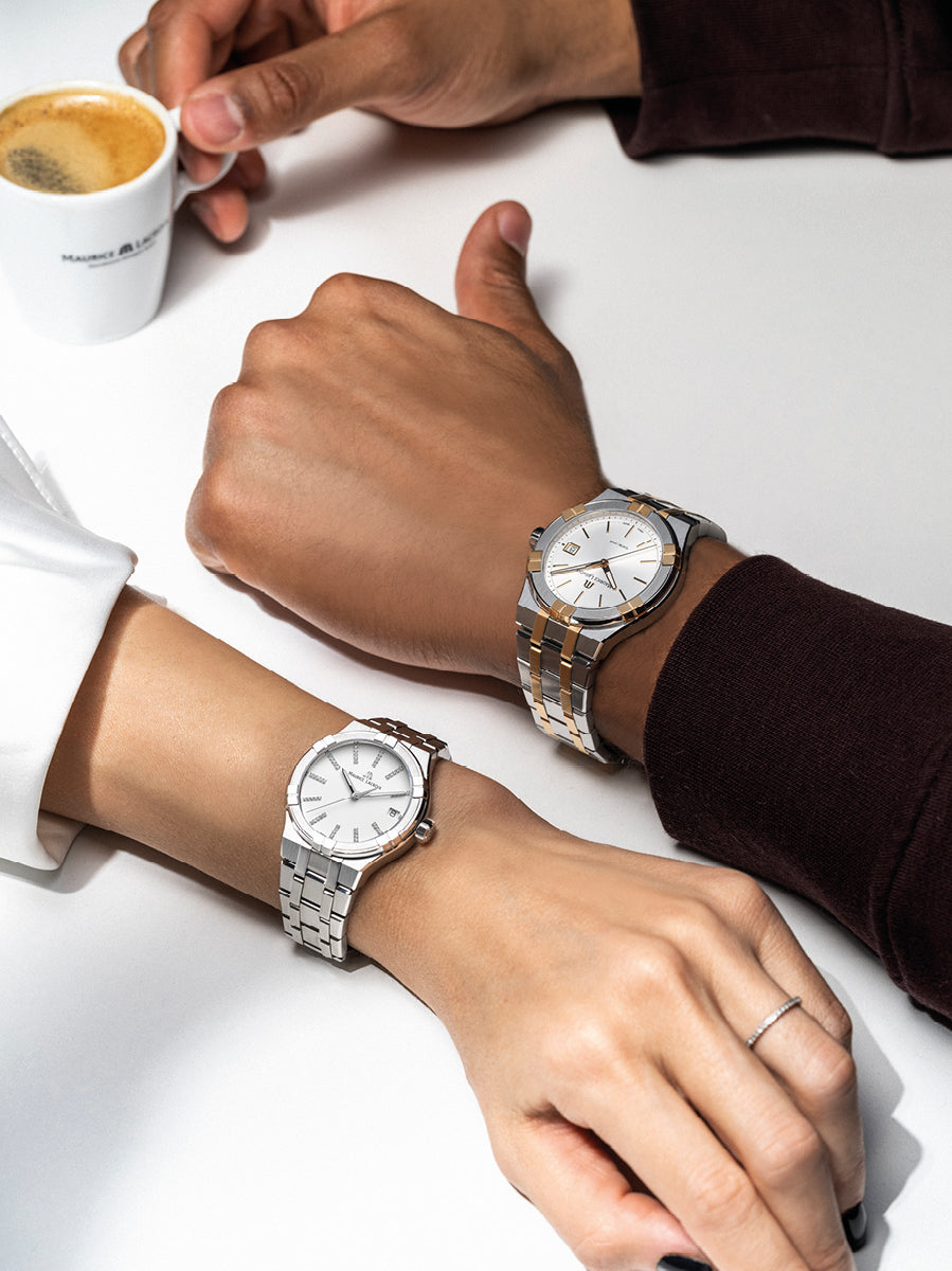 Maurice Lacroix Aikon Quartz Matt White Watch AI1106-SS002-150-1 Image 3