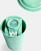 Maurice Lacroix Aikon Quartz TIDE Light Green Watch AI2008-CCCC1-3A0-0 Image 2