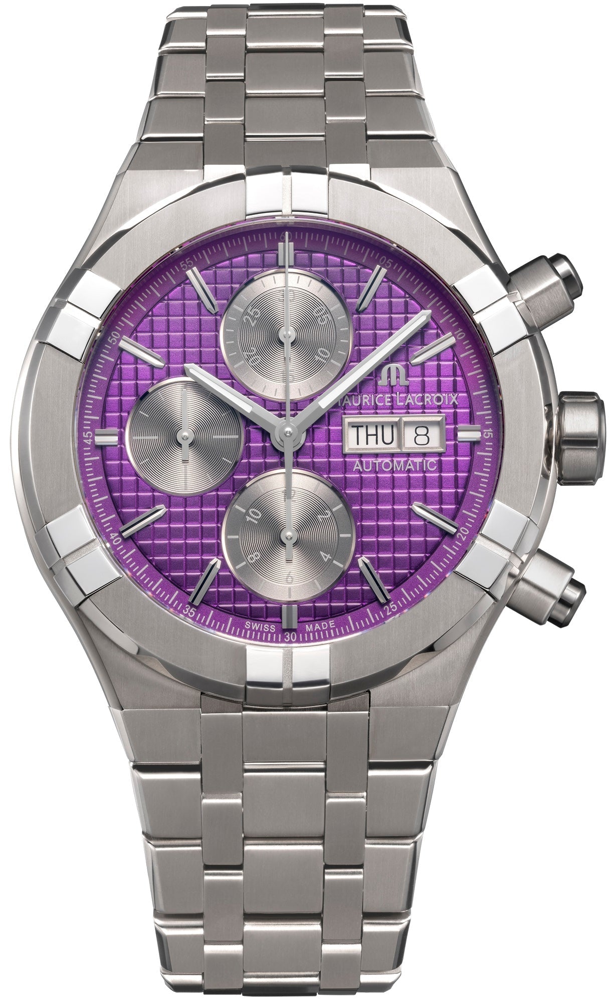 Maurice Lacroix Aikon Titanium Chronograph Watch AI6038-TT032-430-1 Image 1