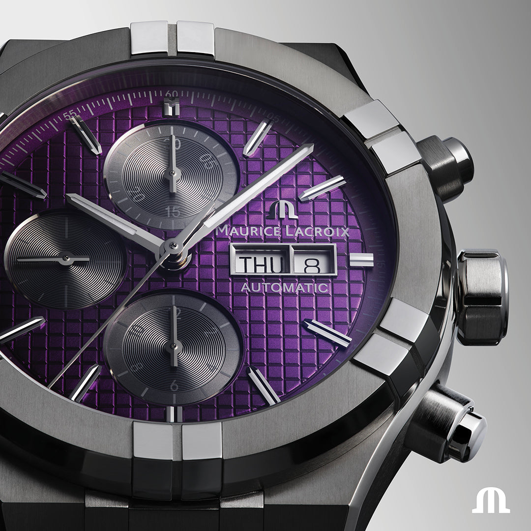 Maurice Lacroix Aikon Titanium Chronograph Watch AI6038-TT032-430-1 Image 3