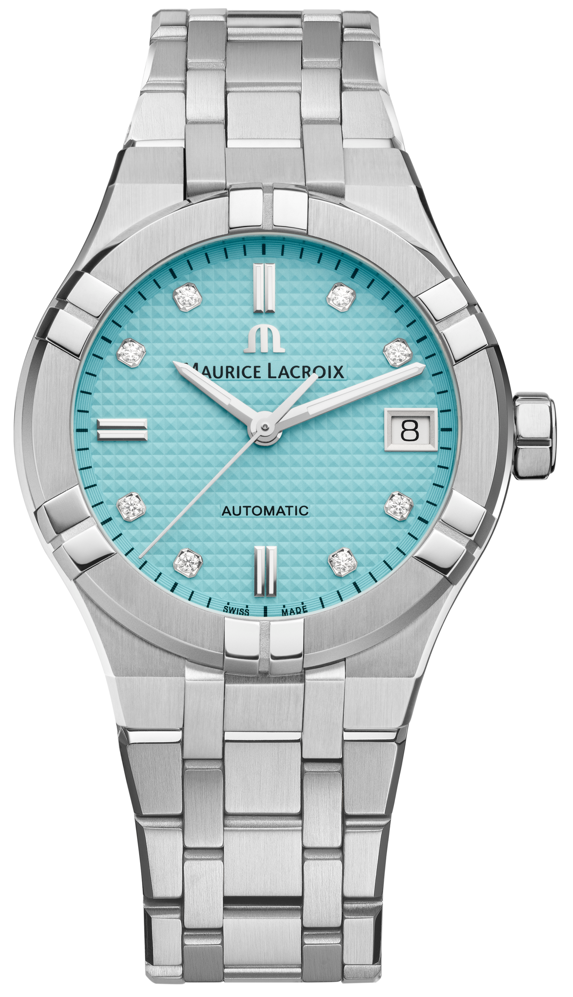 Maurice Lacroix Aikon Turquoise 35mm Limited Edition Watch AI6006-SS00F-451-C Image 2