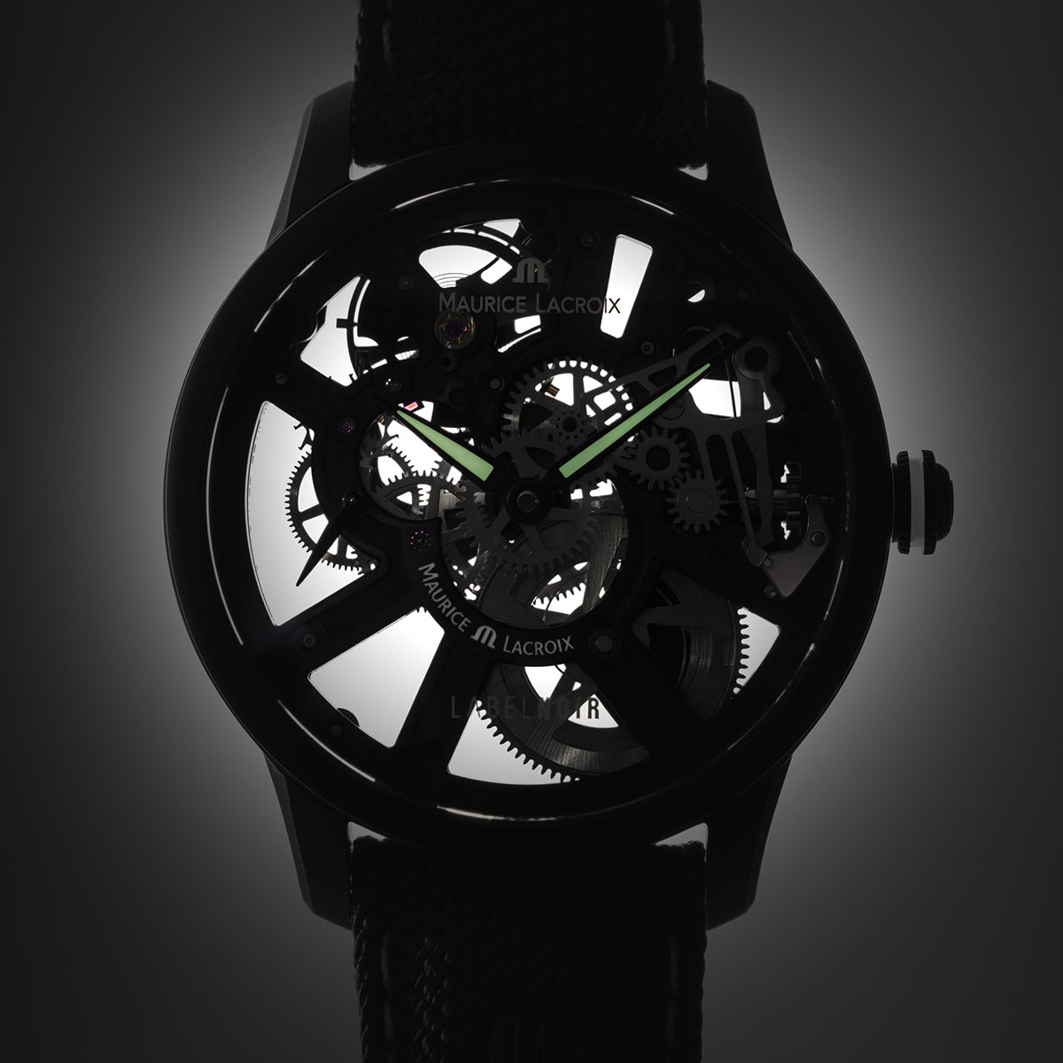 Maurice Lacroix Masterpiece Skeleton Label Noir Limited Edition Watch MP7228-DLB04-090-2 Image 2