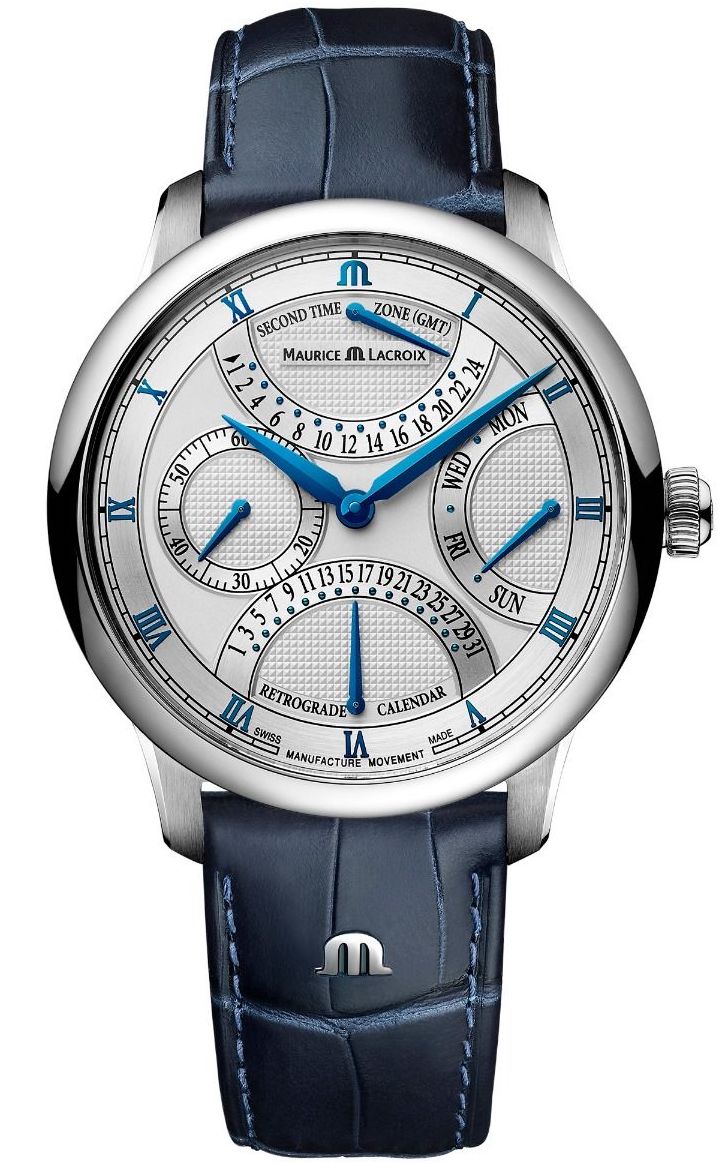 Maurice Lacroix Masterpiece Triple Retrograde Clous de Paris Watch MP6538-SS001-110-1 Image 1