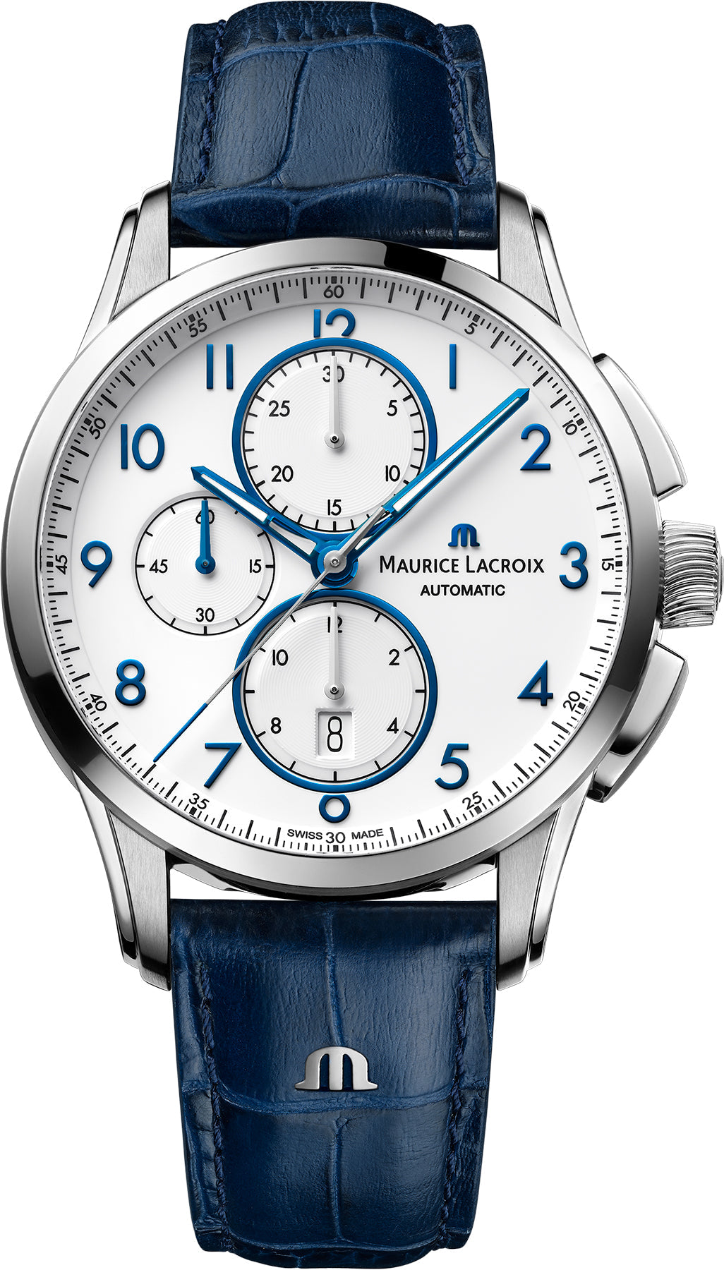 Maurice Lacroix Pontos Chronograph Date Mens Watch PT6388-SS001-120-4 Image 1