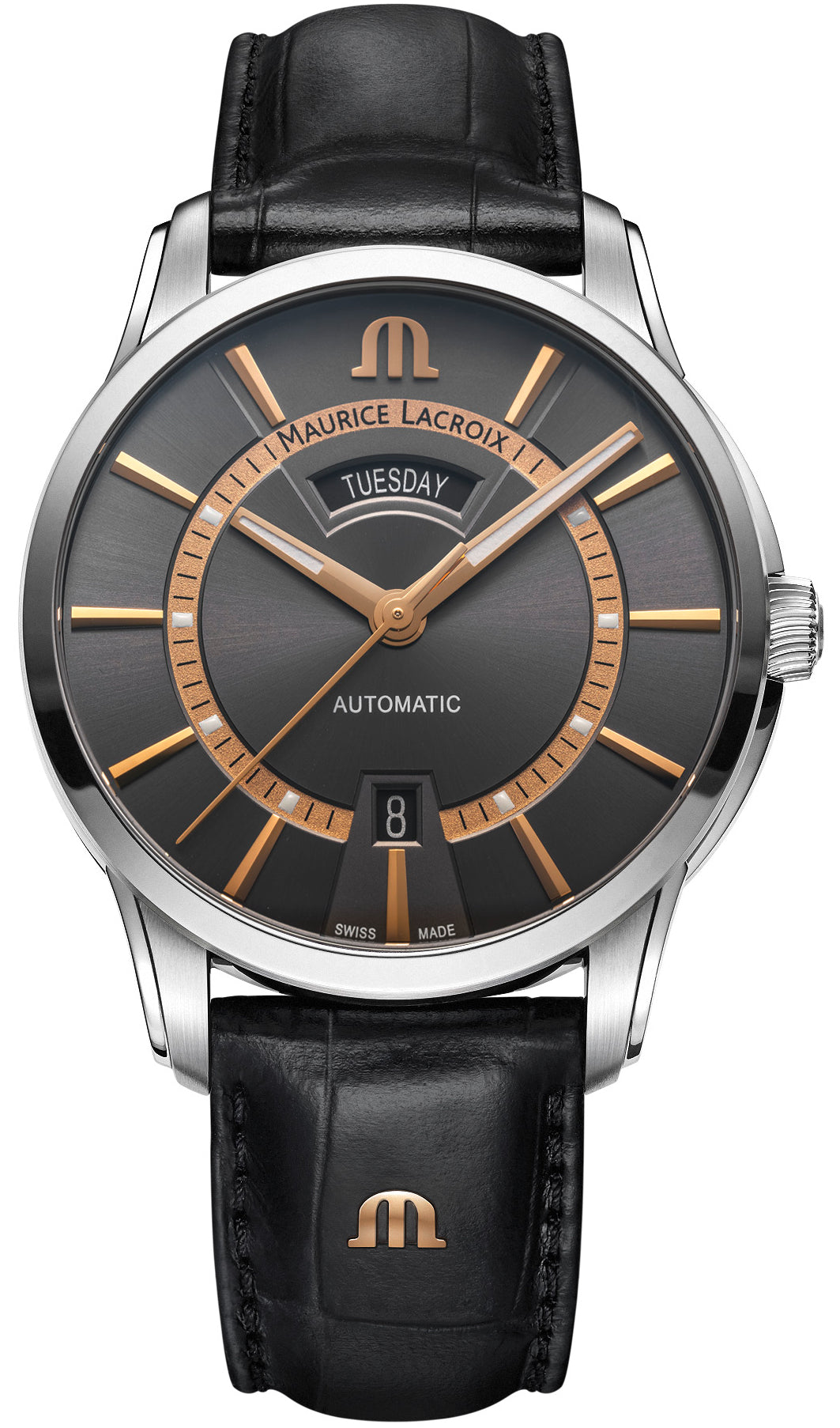 Maurice Lacroix Pontos Day Date 41mm Watch PT6358-SS001-333-2 Image 1